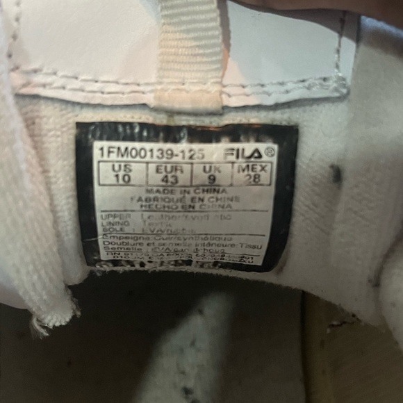 FILA Mens Disruptor II Lace up Sneakers White size 10 Mens !! - Picture 3 of 5